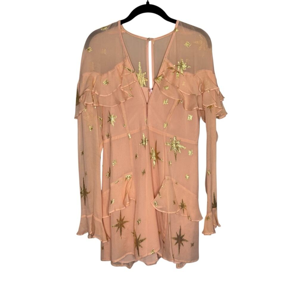 For Love & Lemons Gilded Star Mini Dress - Picture 3 of 12